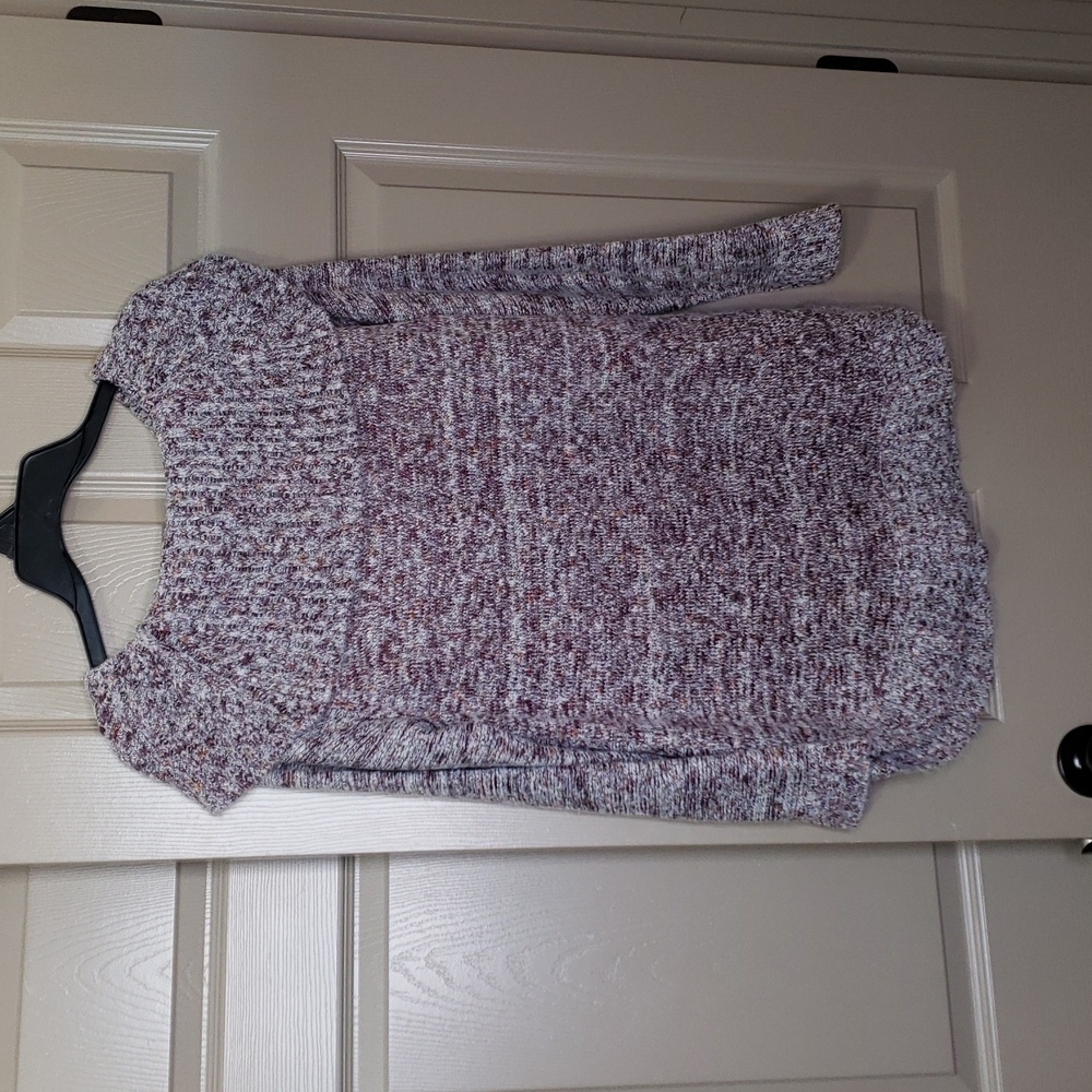 Christopher & Banks Burgundy blend knit cowl neck long sleeve sweater medium - Picture 6 of 6